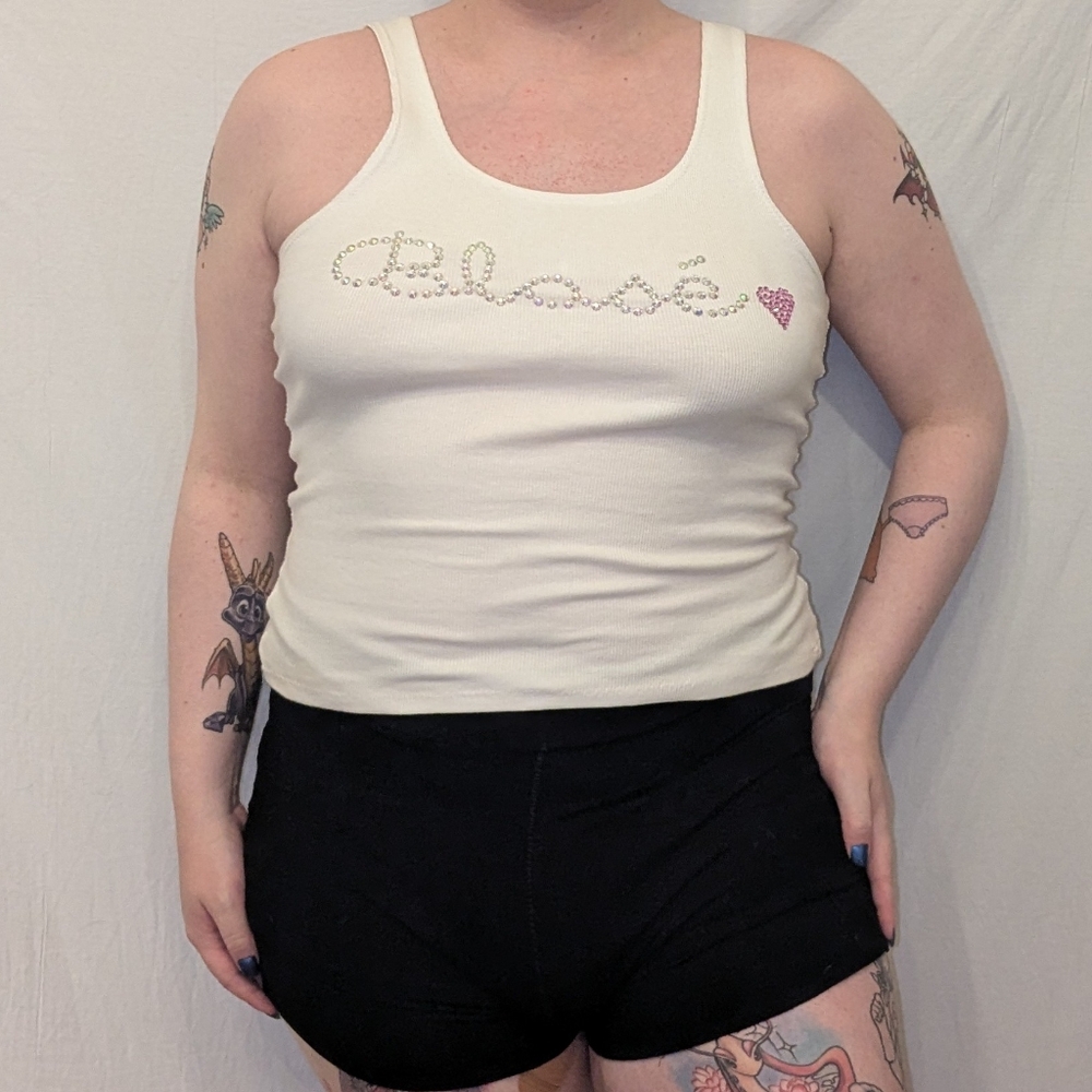 Bedazzled Logo Tank Top